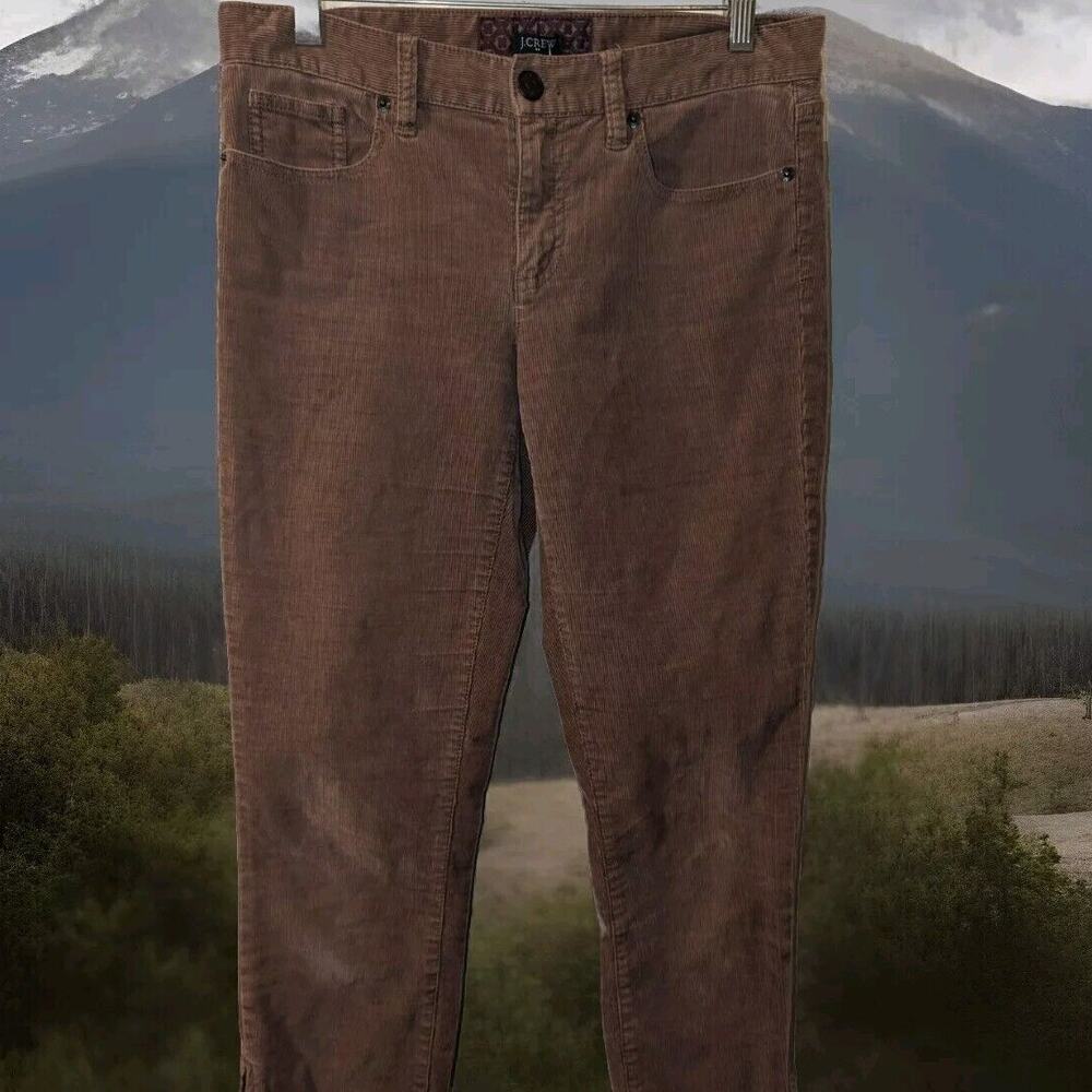 J. Crew Corduroy jean womens 30x26 Bootcut low rise zip closure pants brown